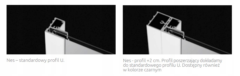 Drzwi LEWE NES BLACK DWJ I 90x200 cm RADAWAY Stan opakowania oryginalne