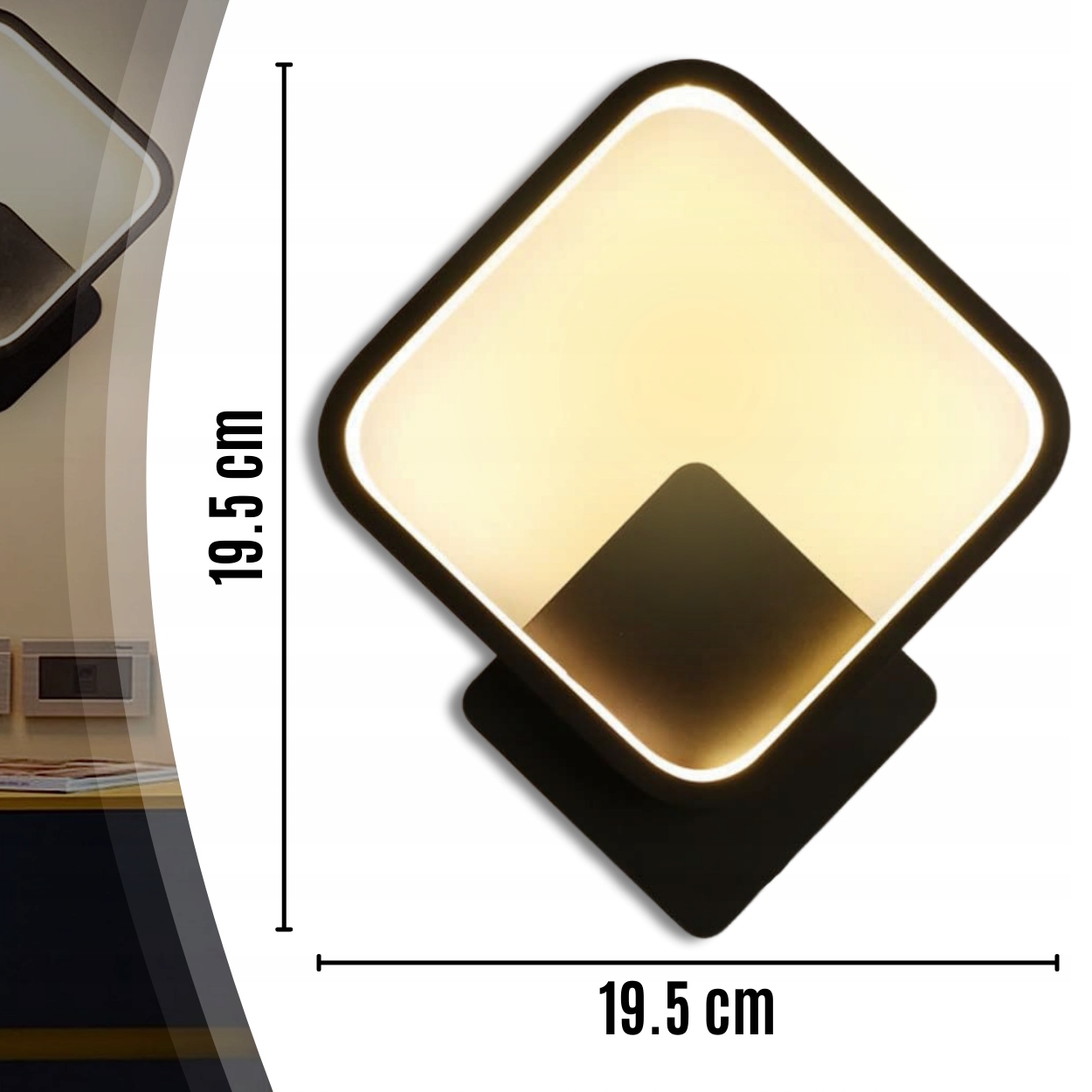 KLINKIET ŚCIENNY LAMPA LED PLAFON 14W NOWOCZESNA ŁAZIENKOWA 3 BARWY SUFITOW Rodzaj gwintu zintegrowane źródło LED