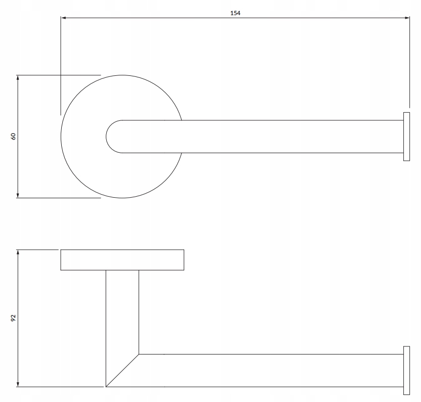 Omnires MODERN PROJECT Uchwyt na papier toaletowy EAN (GTIN) 5902539853575