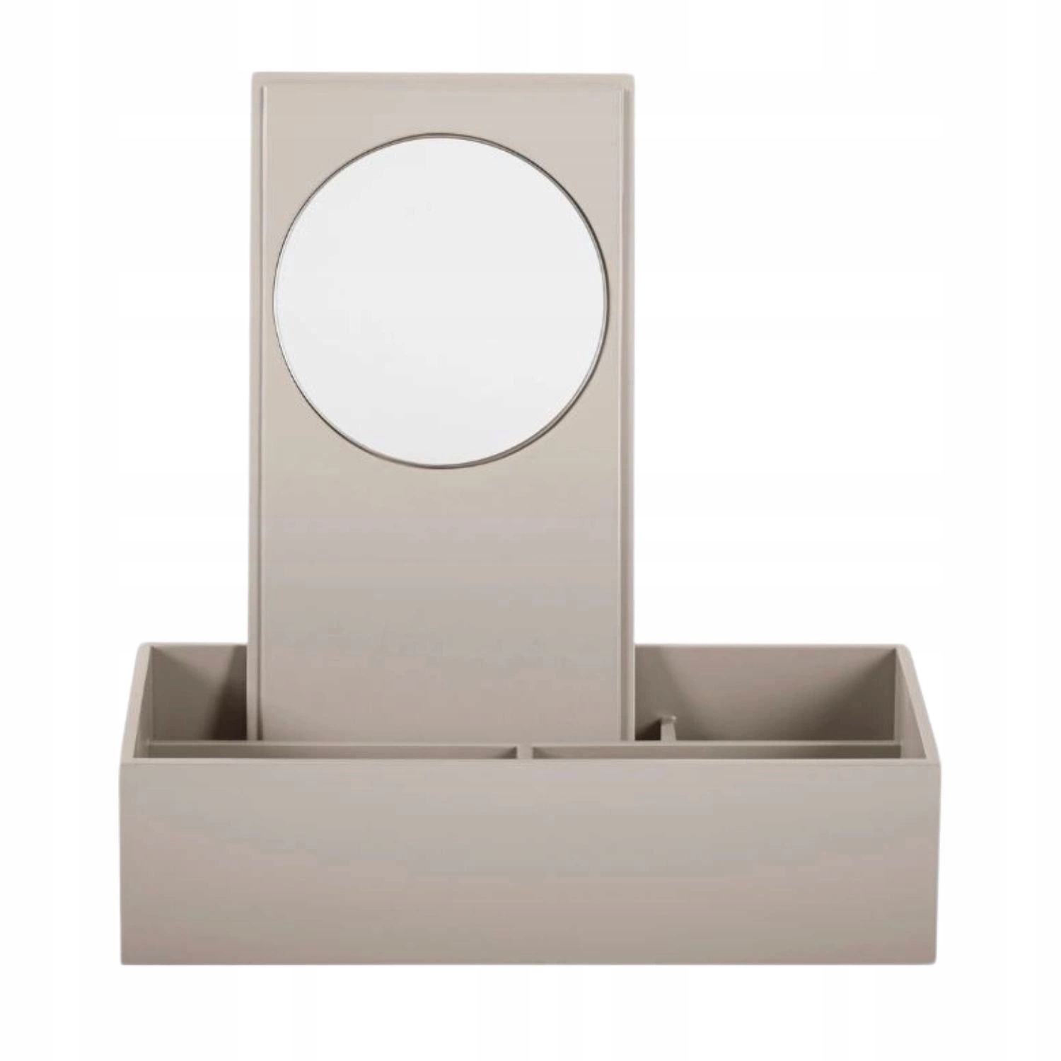 Organizér na skladovanie kozmetiky a šperkov Mojoo Lux béžové zrkadlo