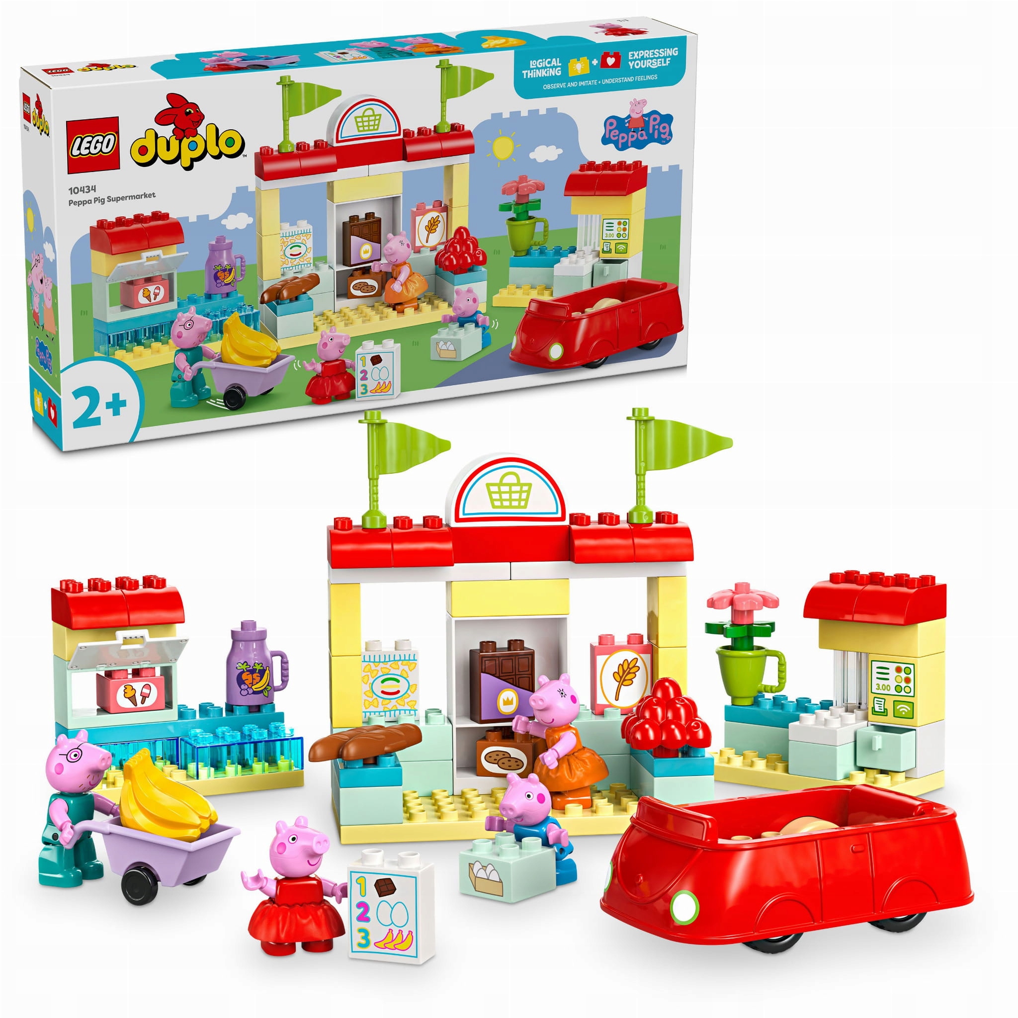Lego 10434 Duplo prasátko Peppa Peppa a supermarket