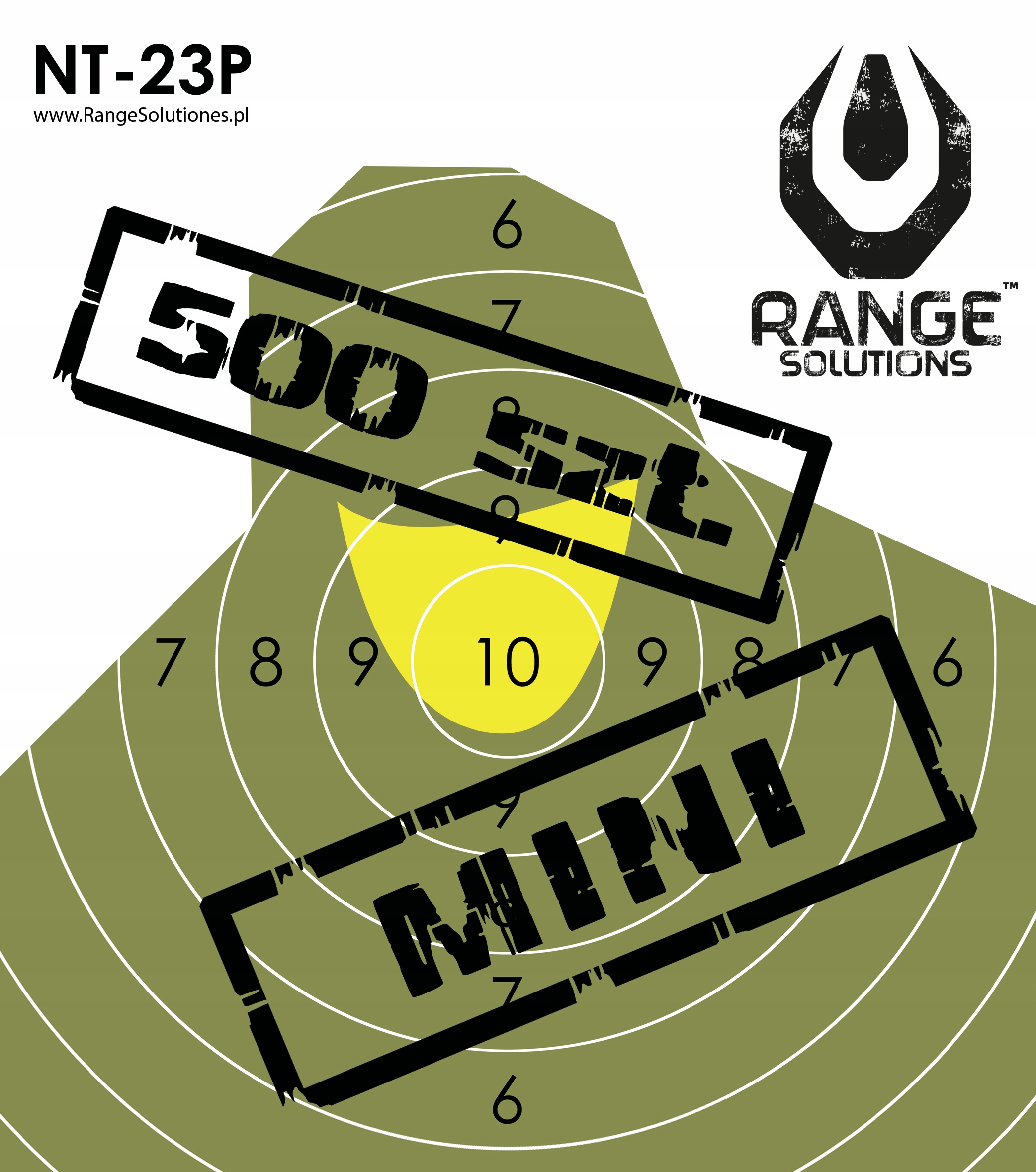 Kotouče NT-23P Mini Vojenská busta 500 ks