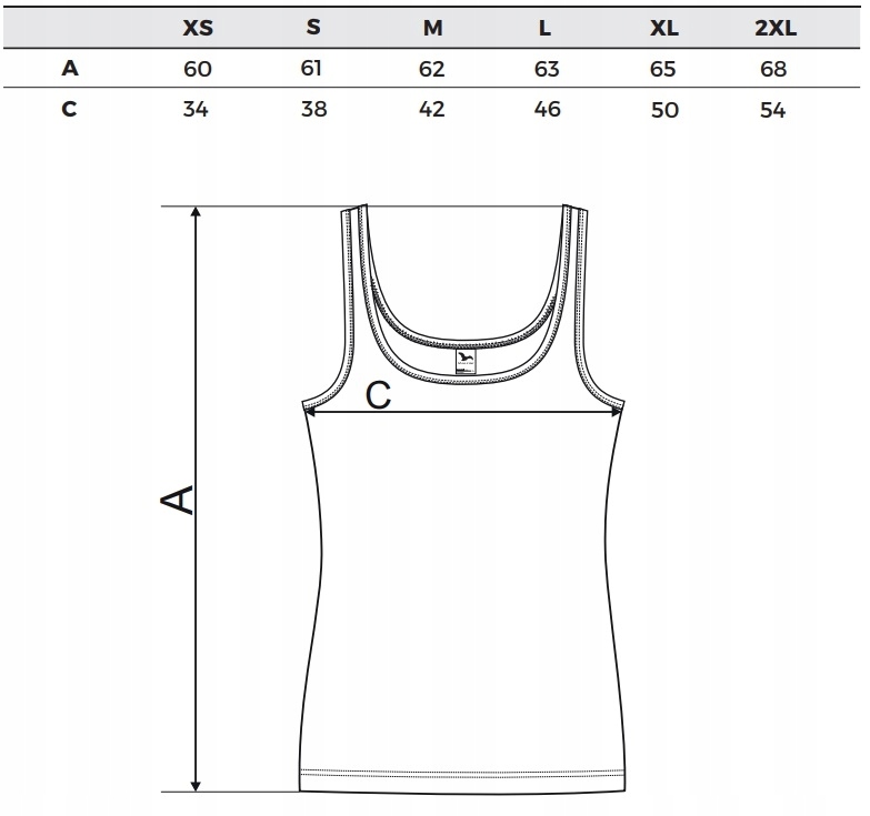 MALFINI C36 TOP DAMSKI BAWEŁNA WYSOKA JAKOŚĆ S Cechy dodatkowe haft