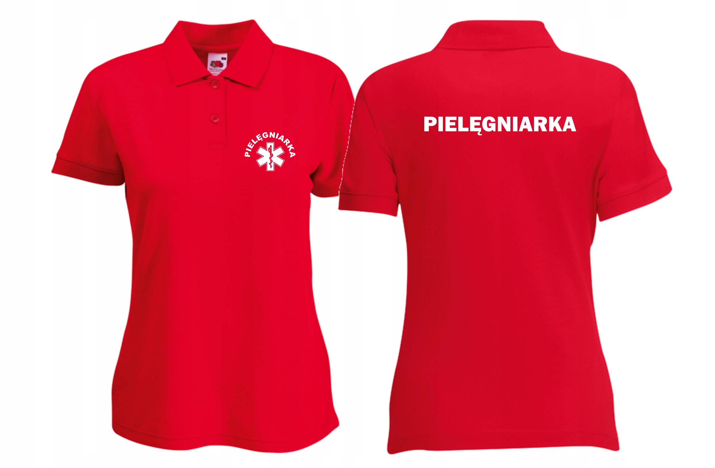 

Koszulka Polo Pielęgniarka napis plecy roz L