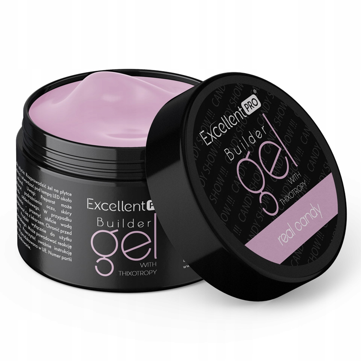 Excellent Pro stavební gel builder gel s Thixotropy Real Candy 50 g