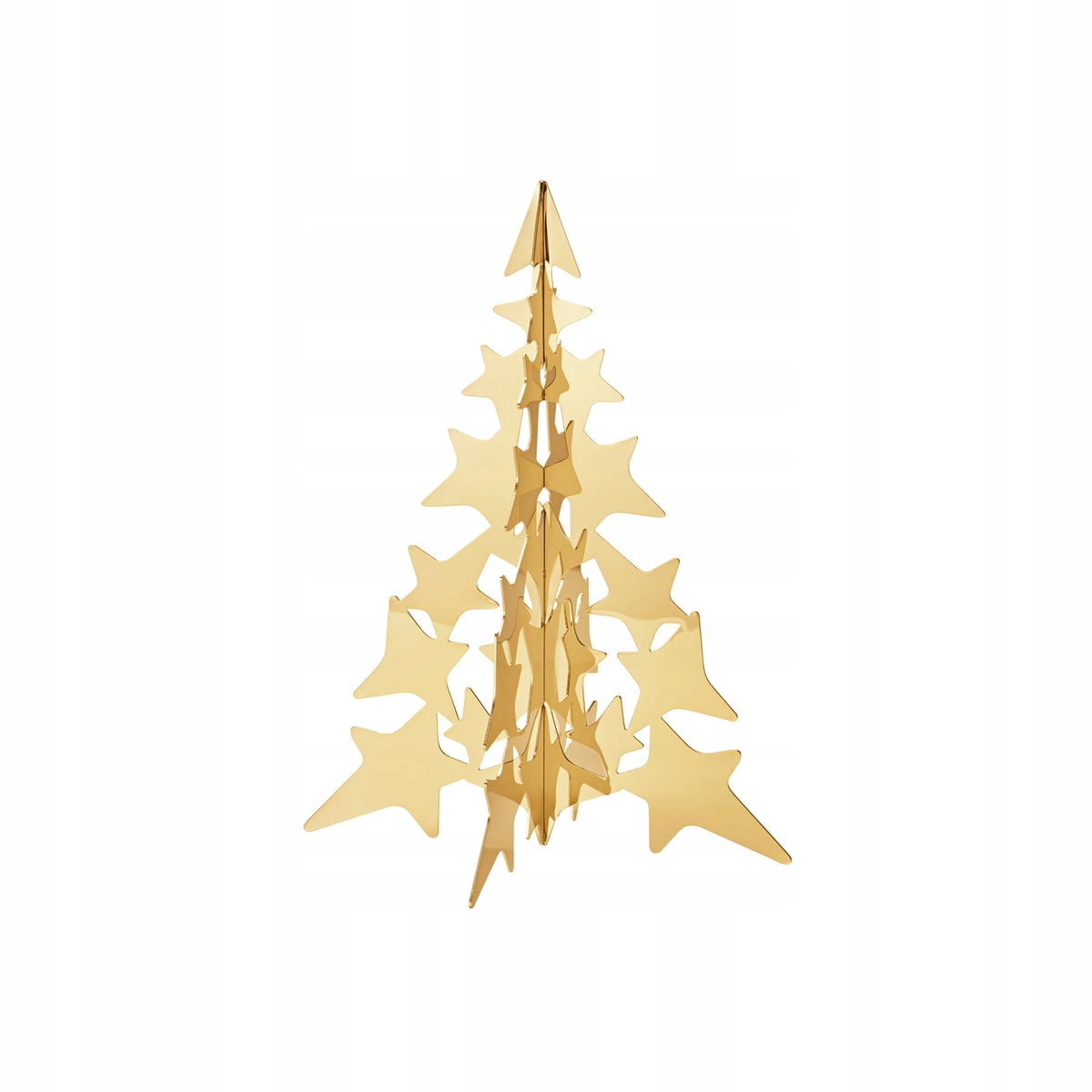 Georg Jensen Kovový dekoratívny vianočný stromček 16 cm, zlatý