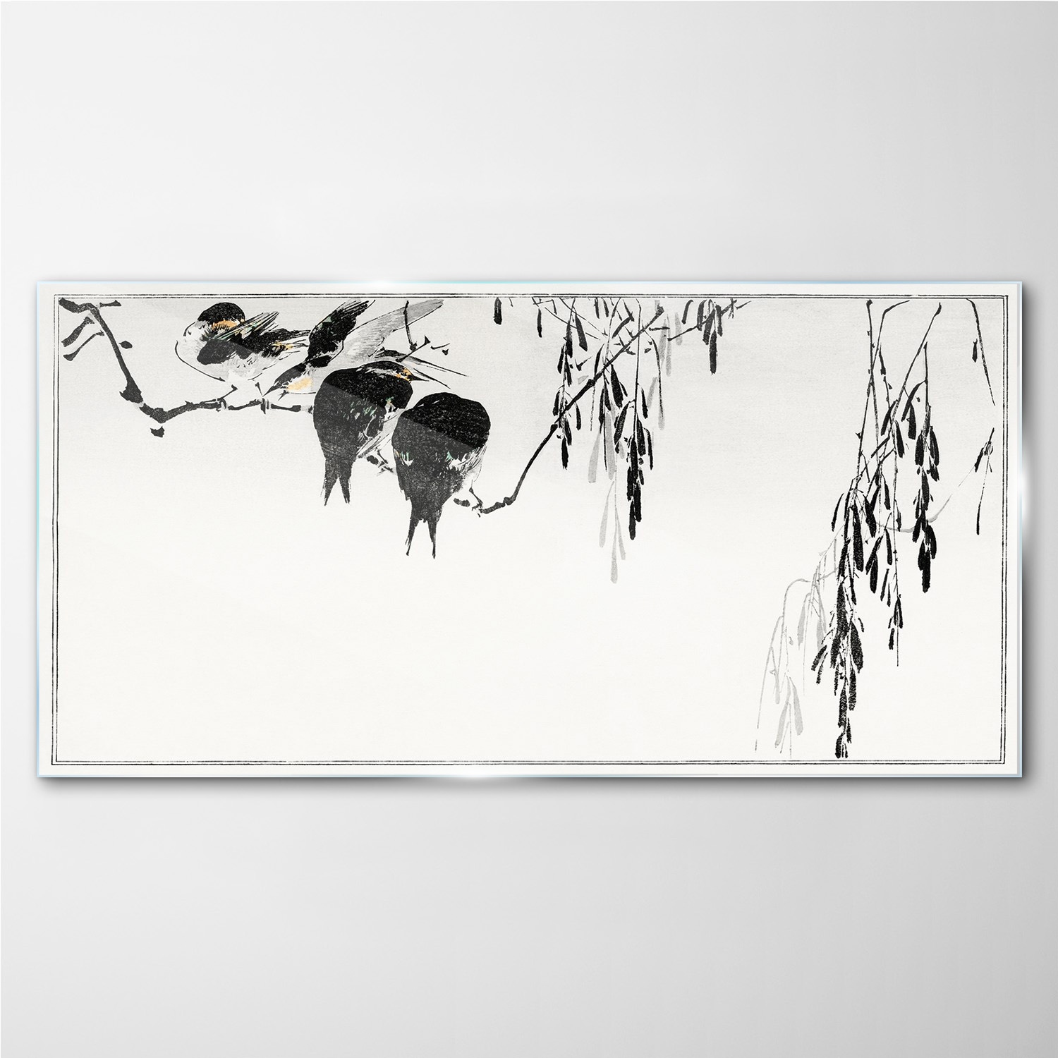 

Foto-obraz szklany Gałąź zwierzęta ptaki 100x50 cm