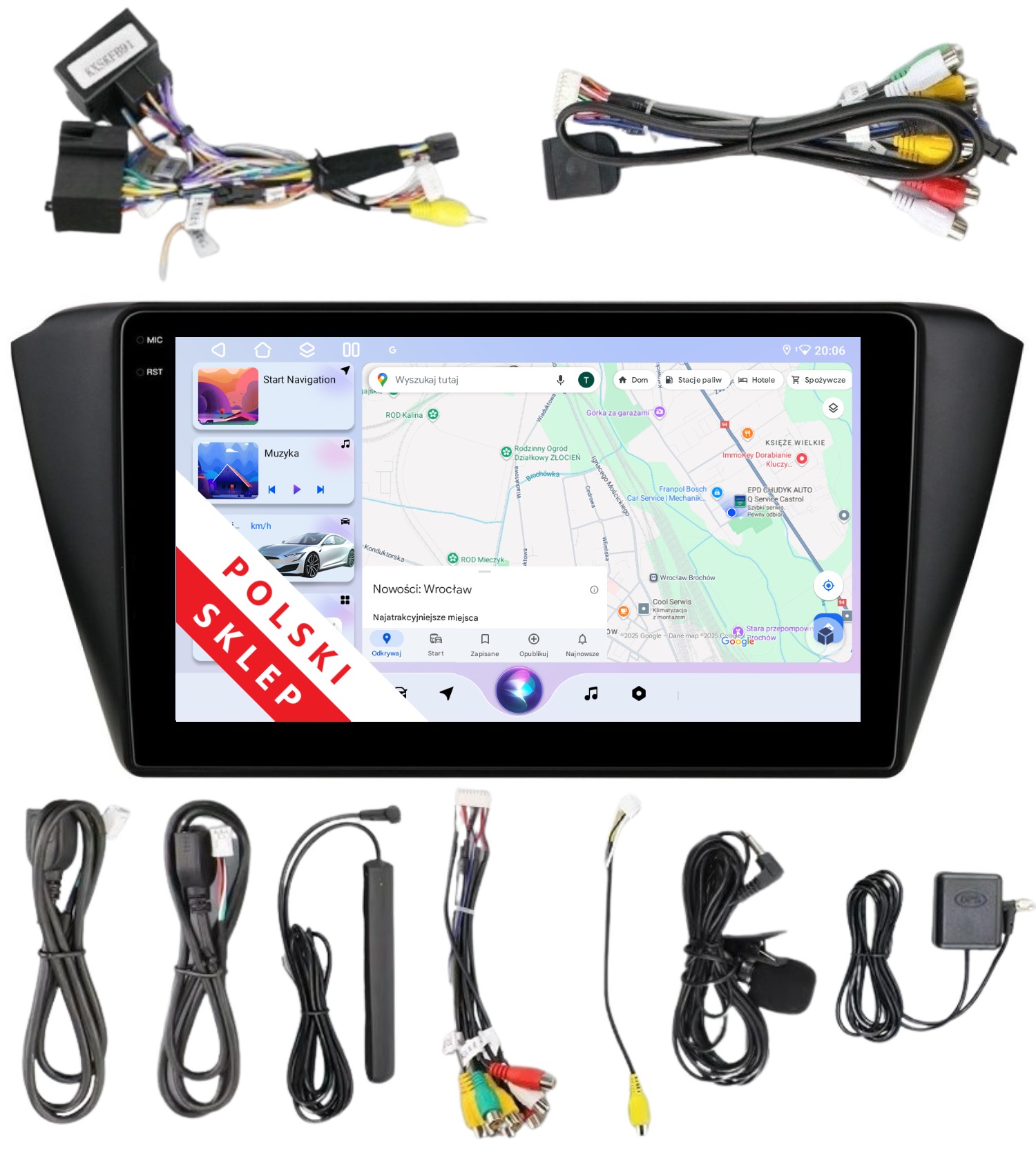 Rádio 2DIN Navigace Android Skoda Fabia 3 4/64 Gb Dsp Lte Carplay