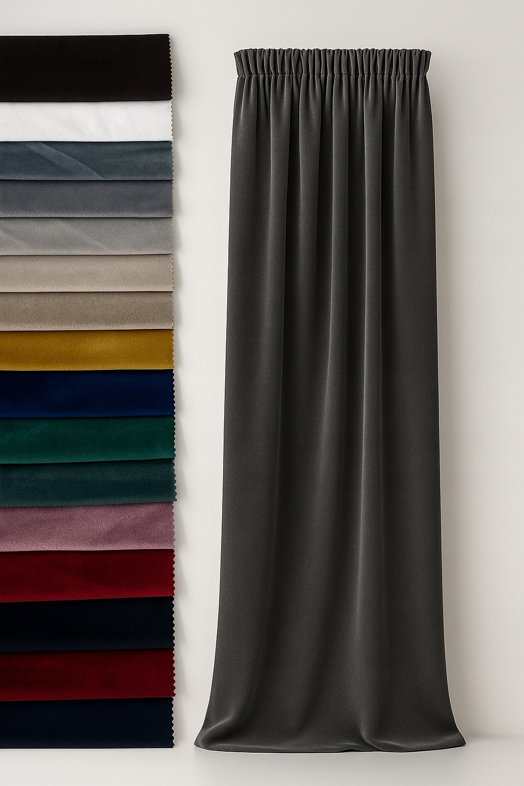 Závěs Prémiová Závěsa 150 x Vaše Velikost 14 barev Vyrobeno v Polsku