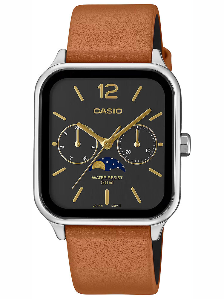 Zegarek Męski Casio MTP-M305L-1A Brązowy Chronograf 50M Na Dzień Chłopaka