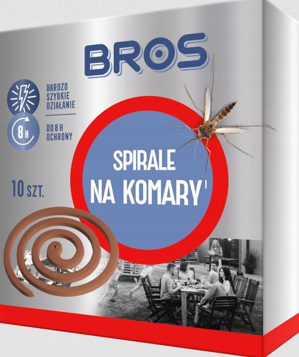 

Bros Spirale Na Komary 10szt Odstrasza Do 8H