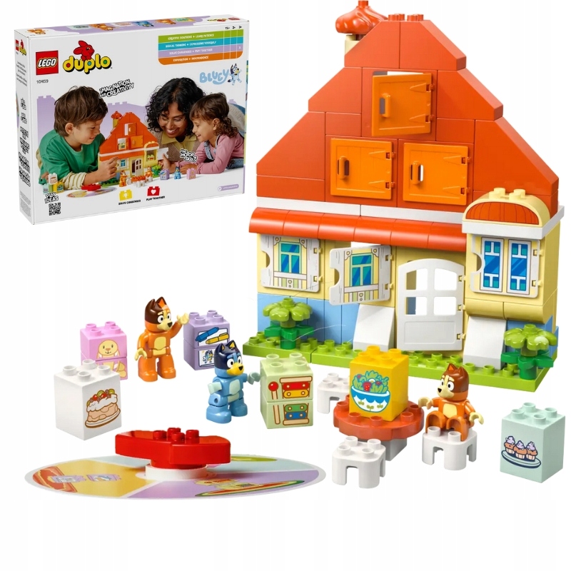 Lego Duplo Rodinný Dům Blue S Paměťovou Hrou, Sada Kostek Stavebnice Bluey