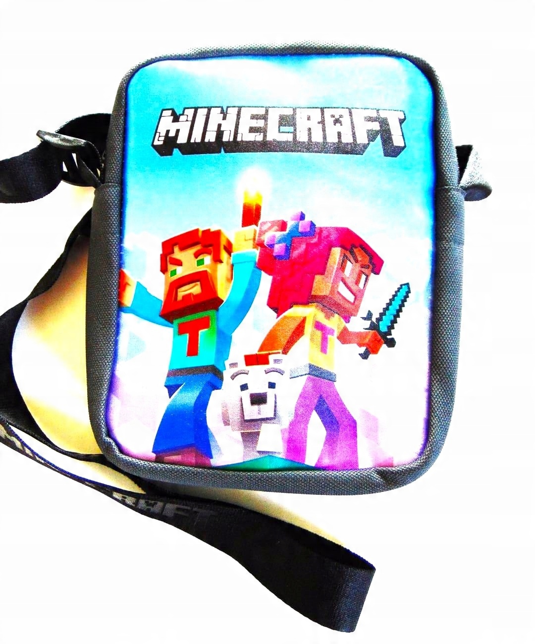 

Torba szkolna listonoszka Minecraft długi pasek
