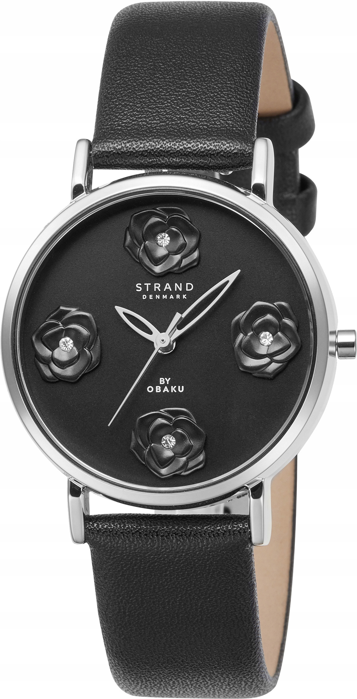 Nový originální dámský náramek Strand by Obaku S733LXCBVB stříbrný, černý