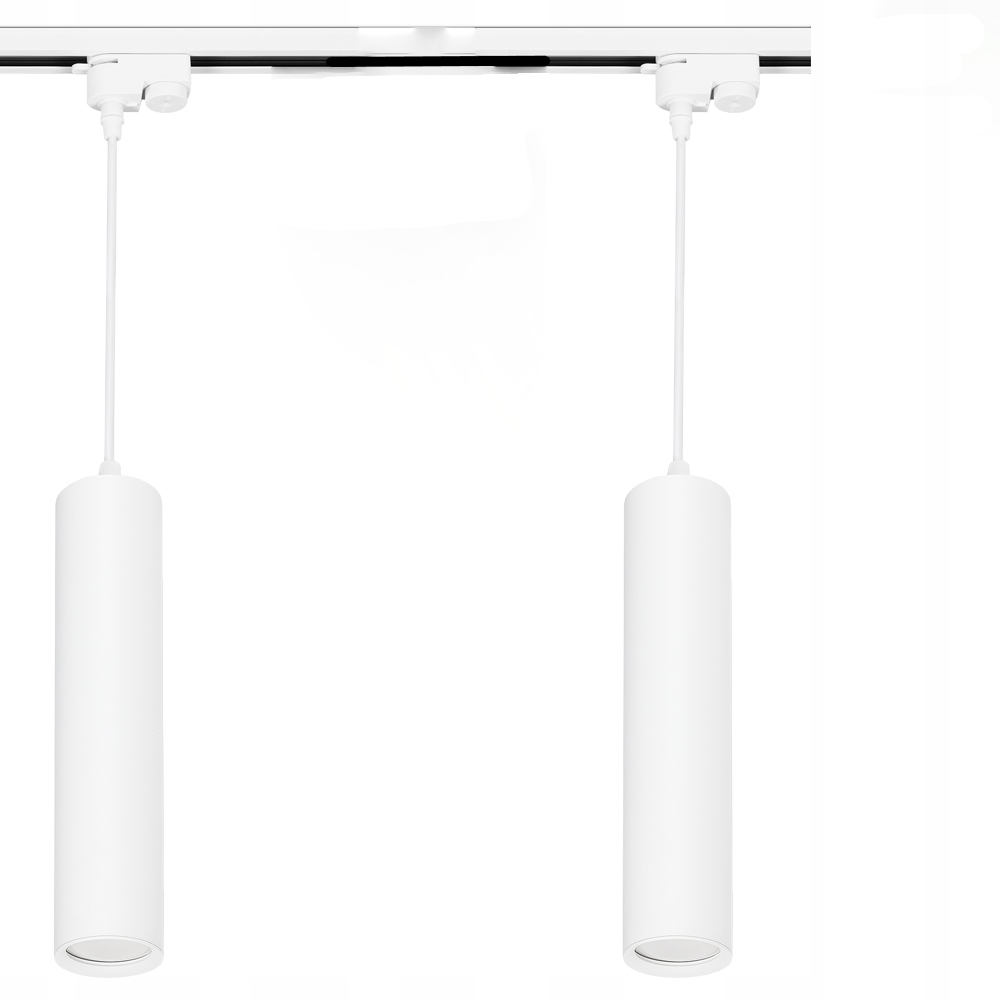 Sada Stropní svítidlo 1 m jednofázová Zwis Tuba 2 x GU10 Bílá