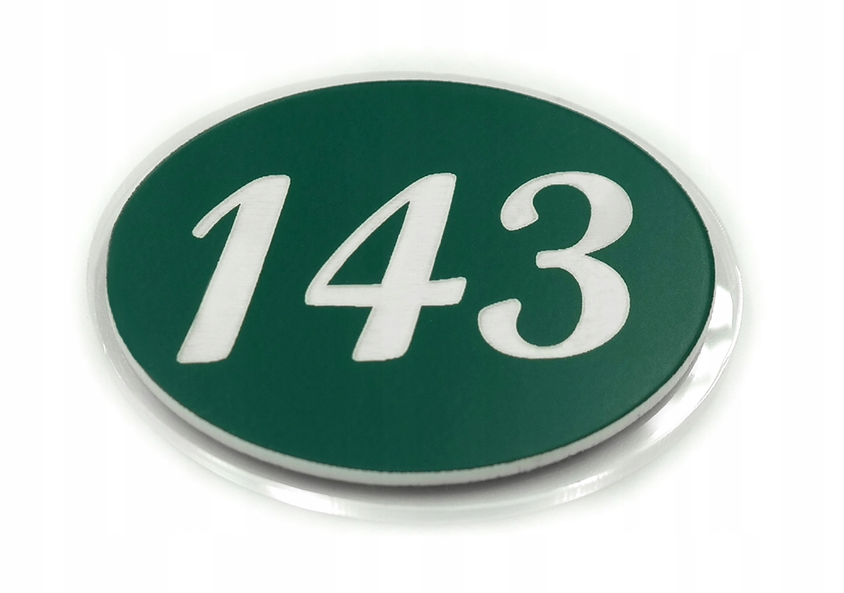 numerki NUMEREK NA DRZWI hotel 5x4 + PLEKSI 10 szt