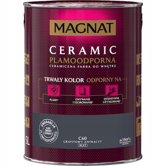 

Magnat Ceramic Grafitowy Antracyt C60 5L