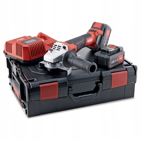 SZLIFIERKA KATOWA FLEX LBE 125 18 0 EC 2x5 0Ah 18V