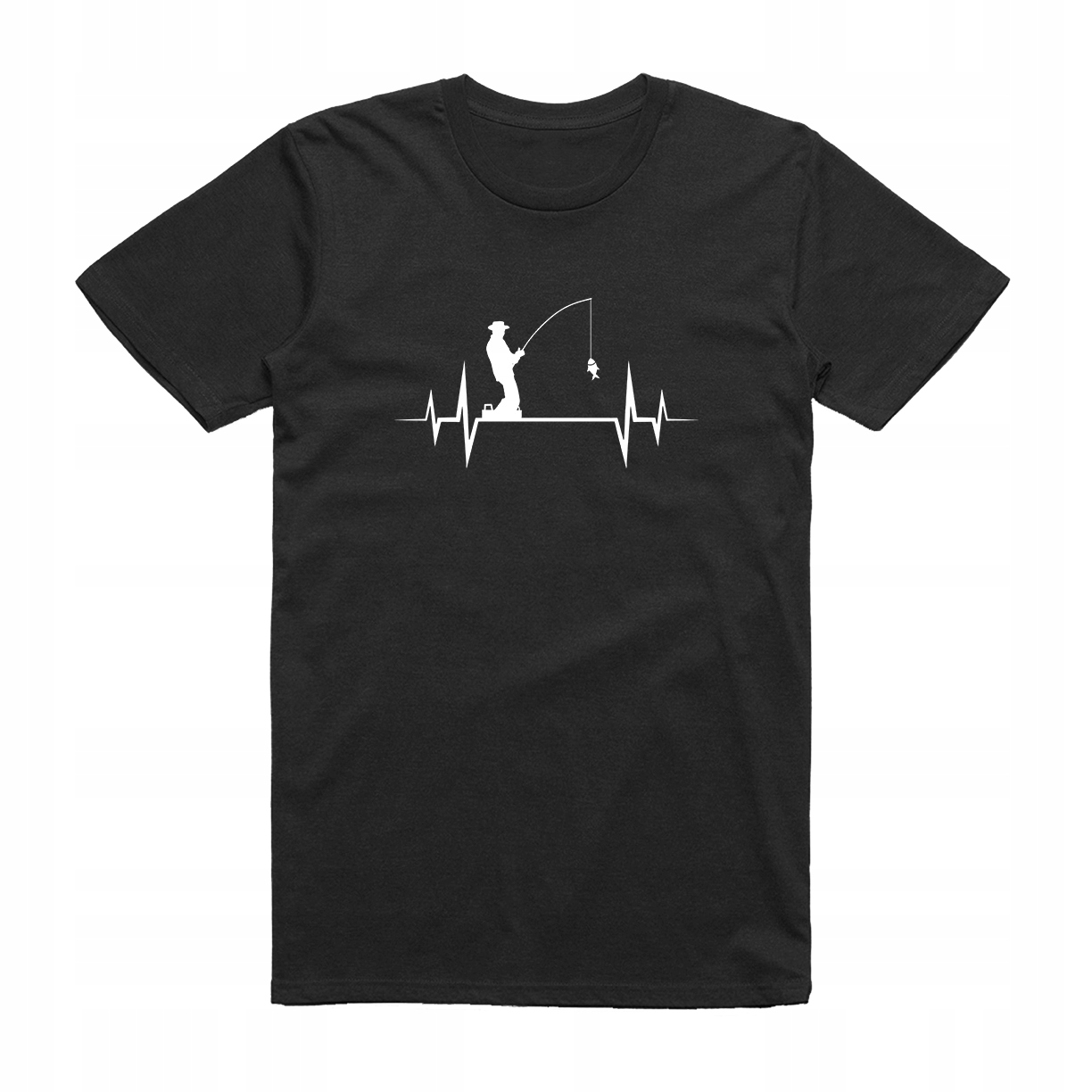 

M - Koszulka T-shirt Wędkarska Dla Wędkarza Linia