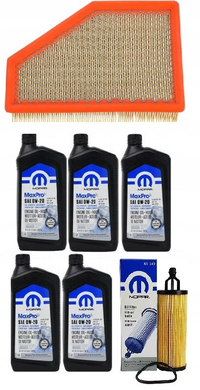 MOPAR 0W20 5L+ FILTRY Pacifica 3.6L Hybrid 17-21