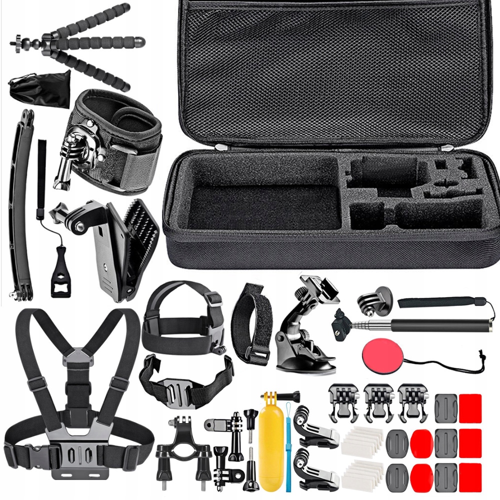 Sada 50v1 Akcesoria Držáky pro Gopro Hero 10/9/8/7/6/5/4 Max Fusion Dji