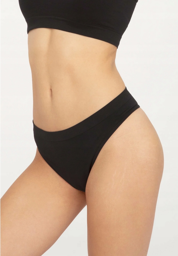 GATTA BEZSZWOWE SPORTOWE STRINGI SISI CZARNE M Model Sisi