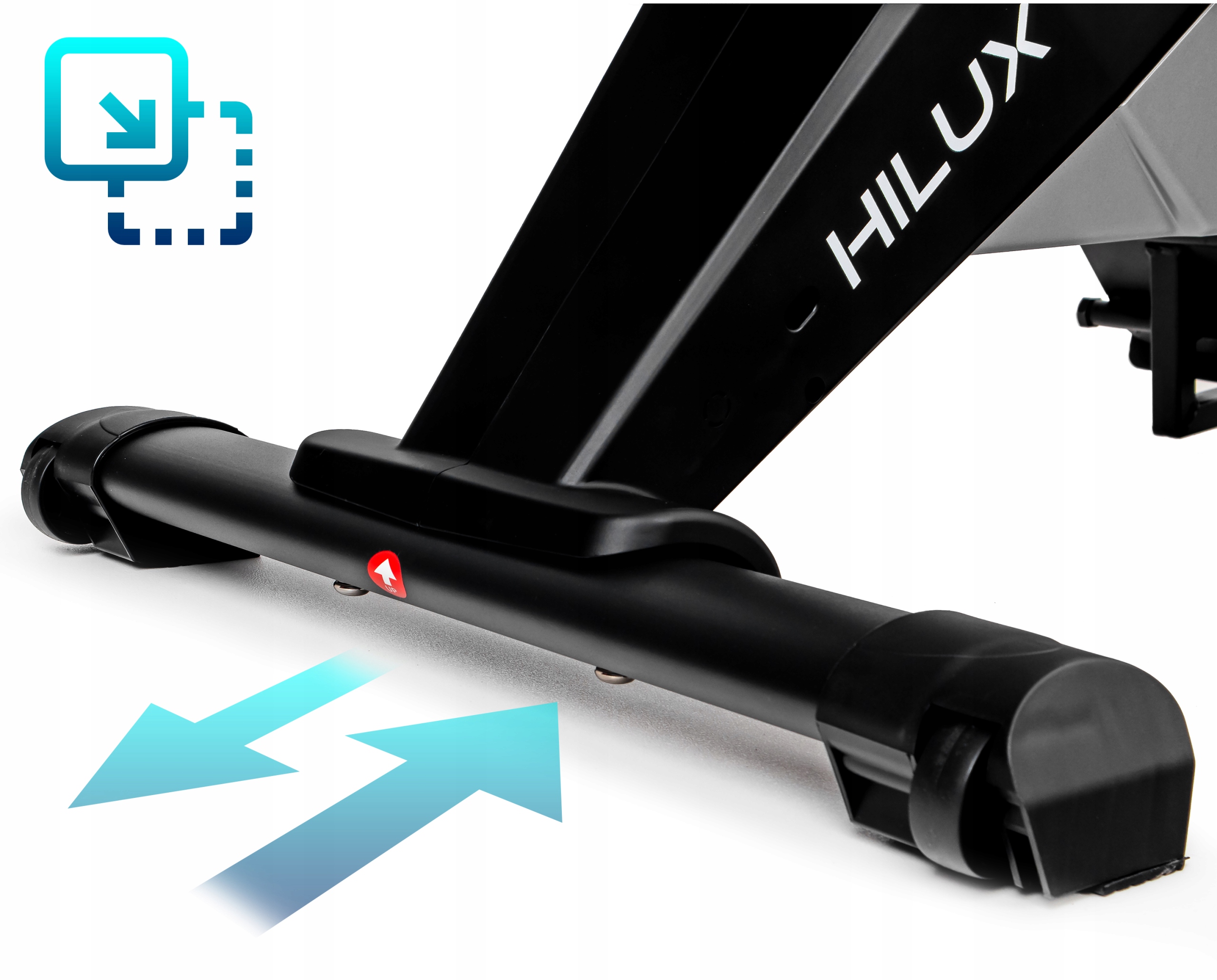 WIOŚLARZ powietrzny magnetyczny HILUX ergometr WIOŚLARSKI FITShow SKŁADANY Wysokość produktu po rozłożeniu 105 cm