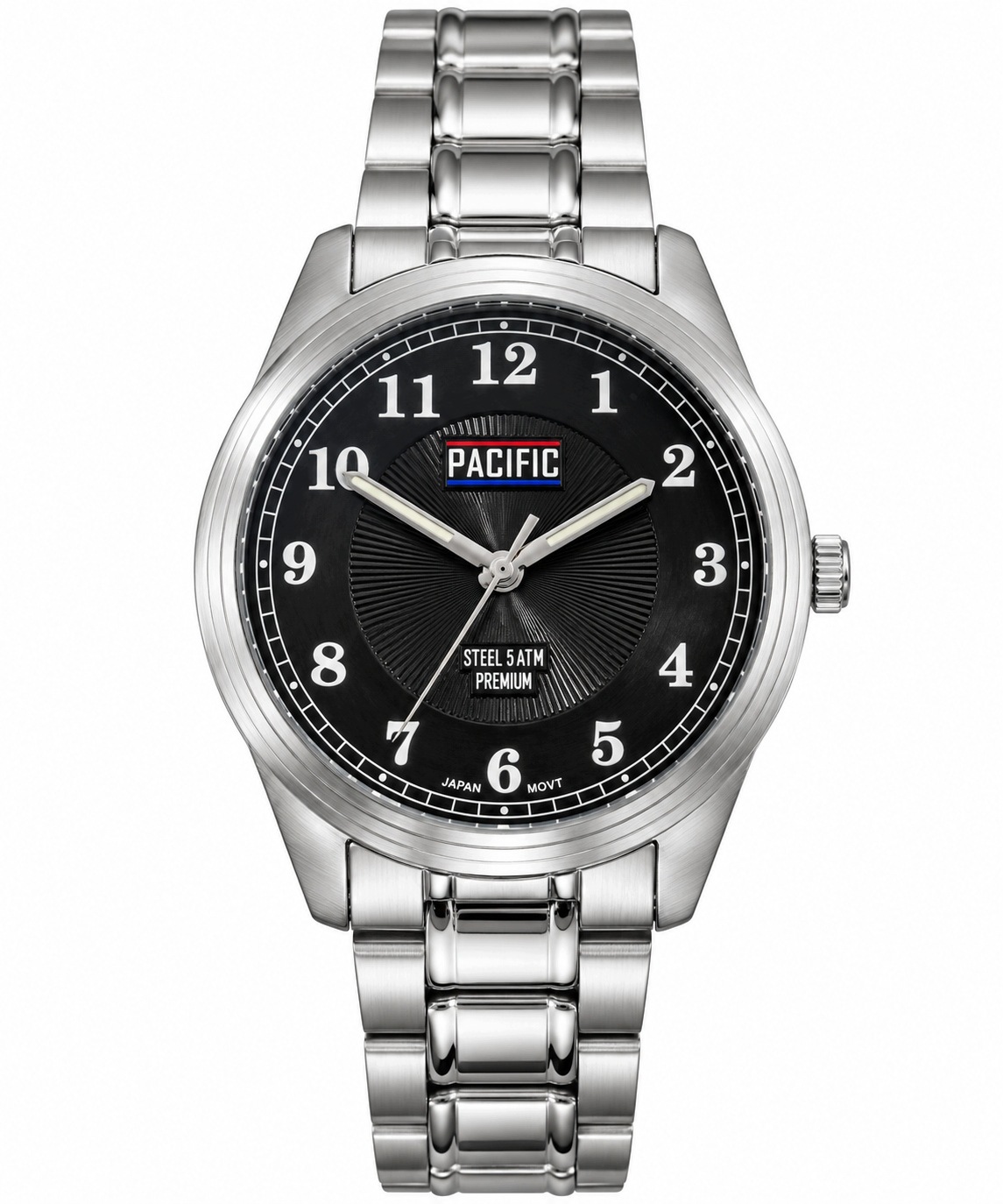 Hodinky Pacific S1028A Pouzdro 40 MM Náramek Stříbrný Pánské Náramkové Hodinky