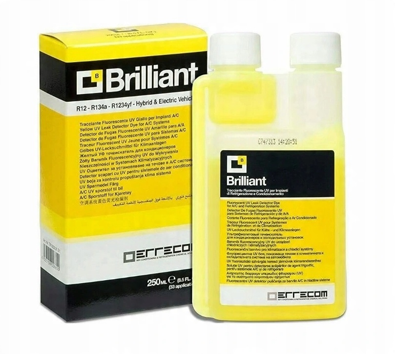 

Barwnik Uv do wycieków R12, R134a, R1234yf, 250ml