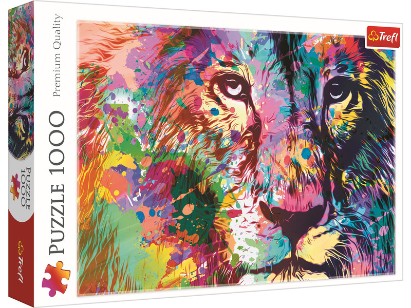

Puzzle Trefl Premium Quality Kolorowy Lew 10707