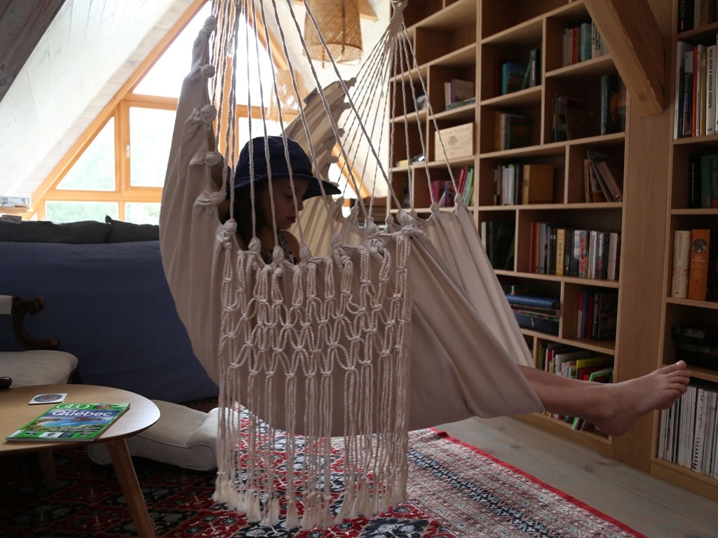 Leżak hamakowy HCXL-C bawełna 128x170cm 140 kg Styl skandynawski