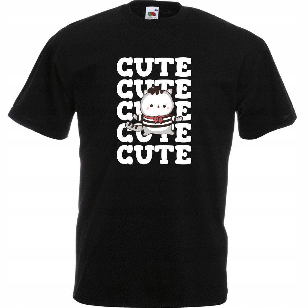 

Koszulka cute kot kotek kociara XL czarna