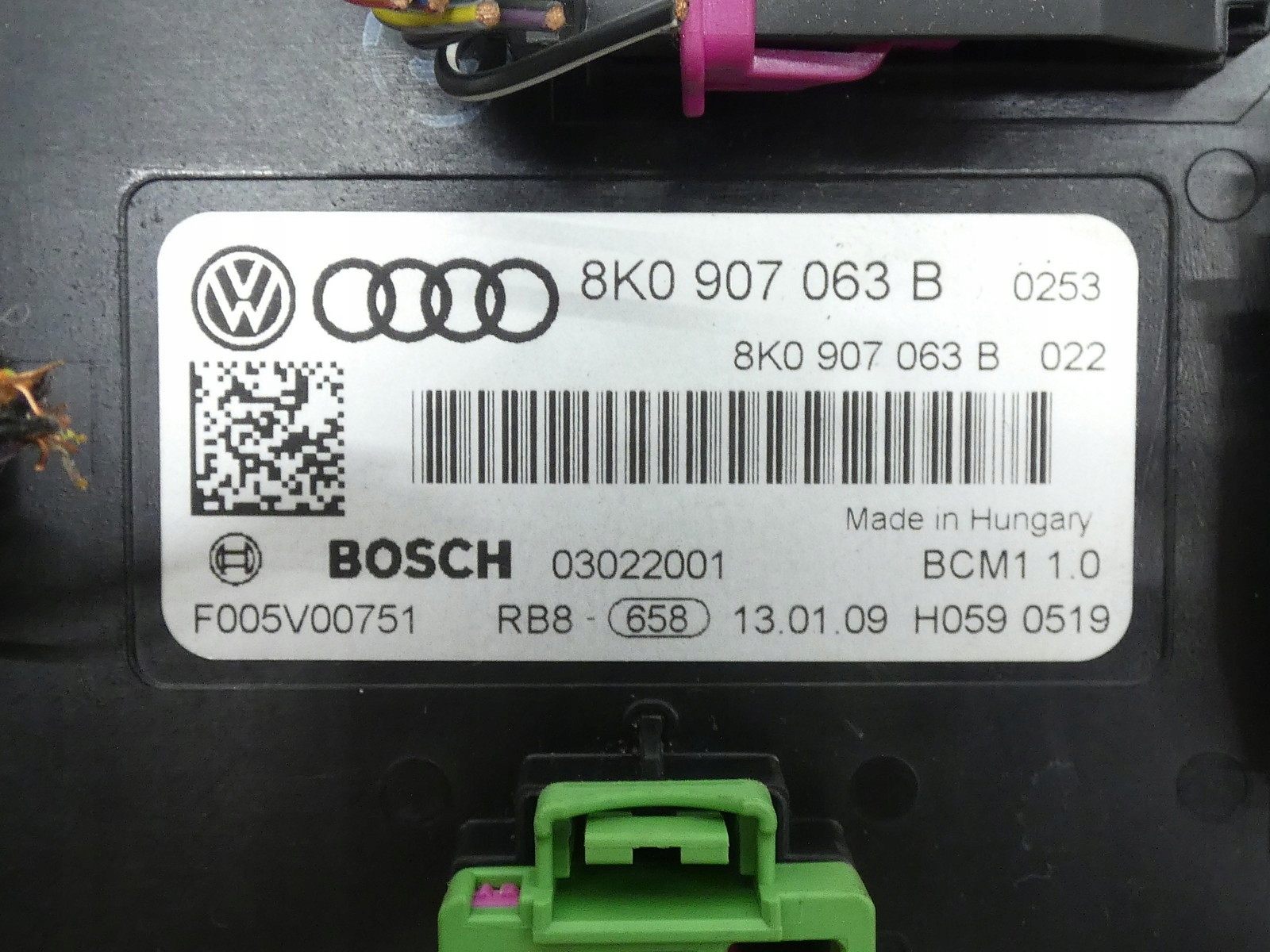 module control unit KOMFORTU AUDI A5 8T A4 B8 8K0907063B