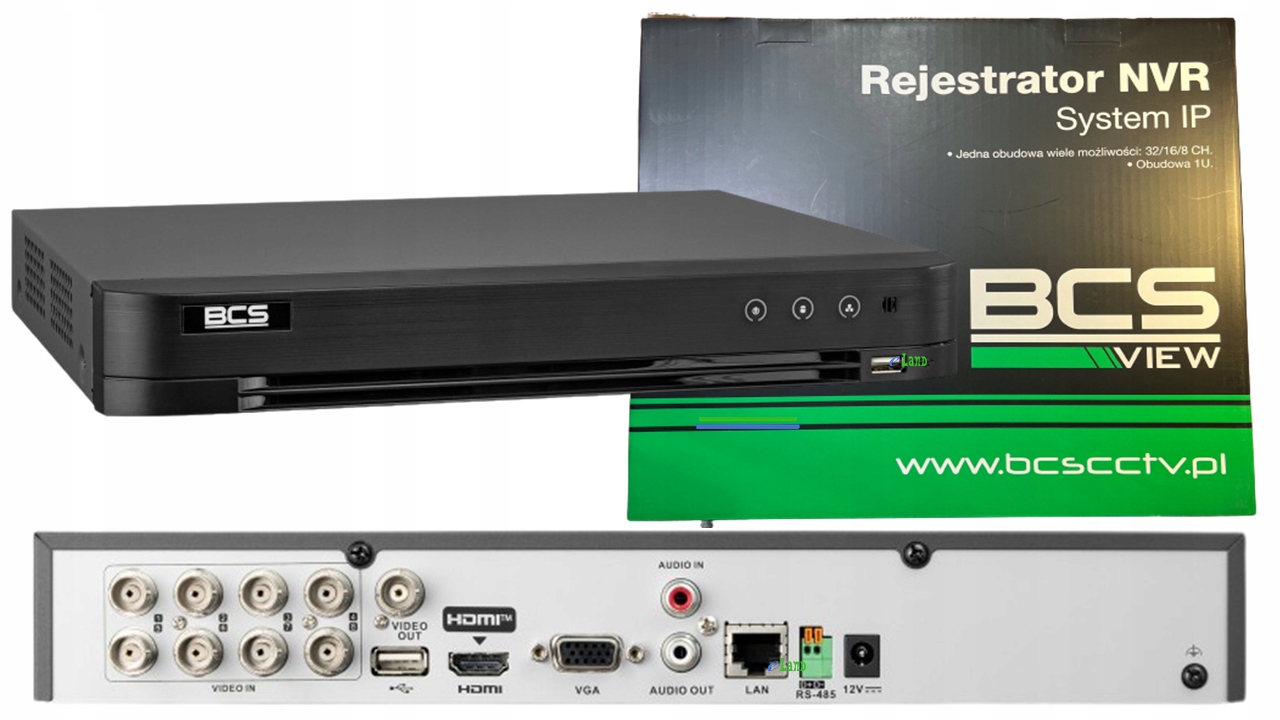 Rejestrator 5w1 BCS-V-XVR0801-Ai 8CH+4CH, Ai
