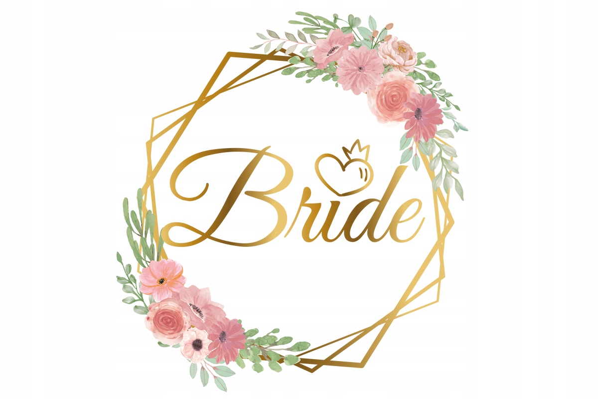 

Naprasowanka Ślubna, Bride 1 Na Odzież Modna