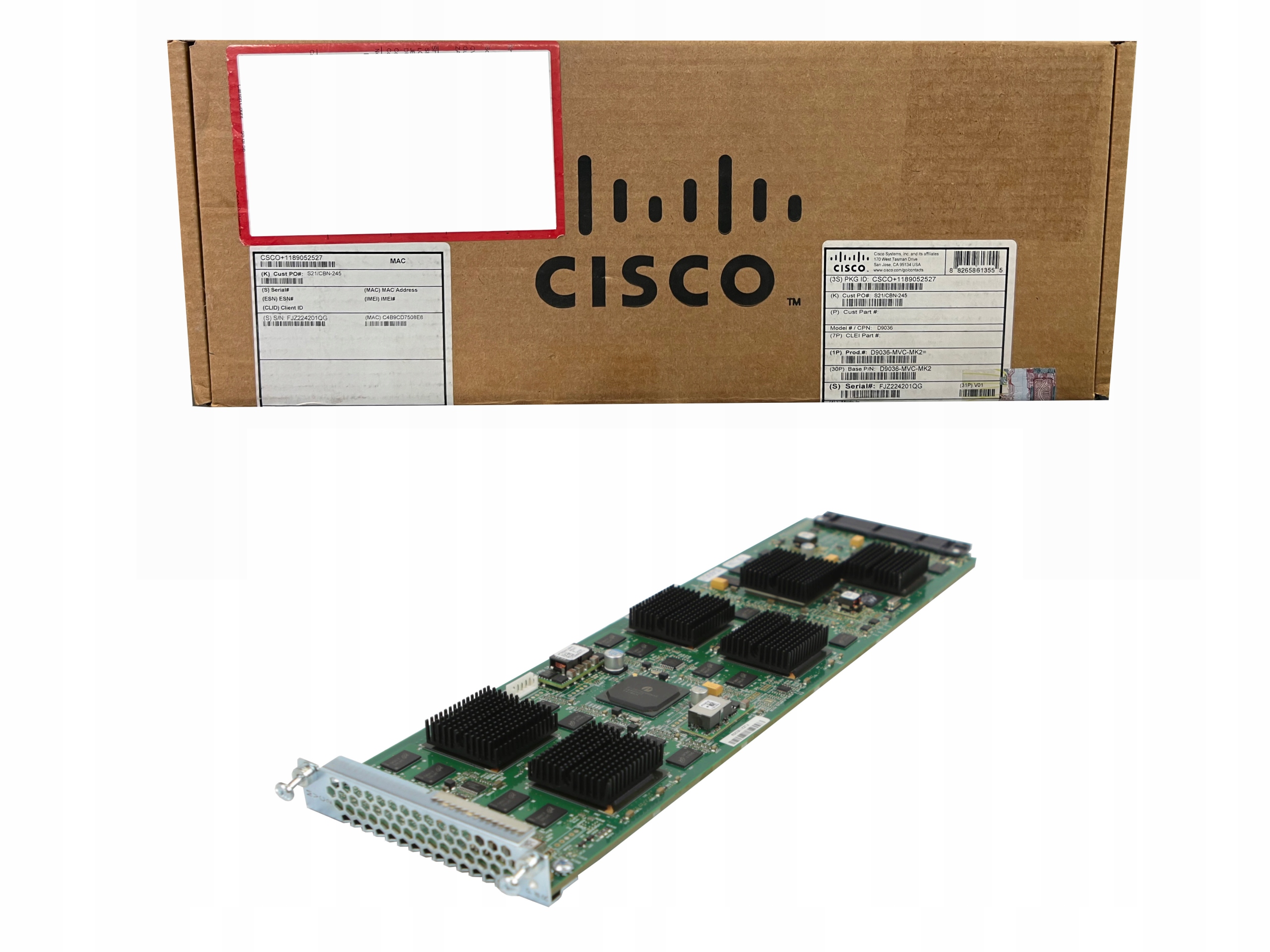 Modul kodeku videa Cisco D9036-MVC-MK2 pro Cisco D9036