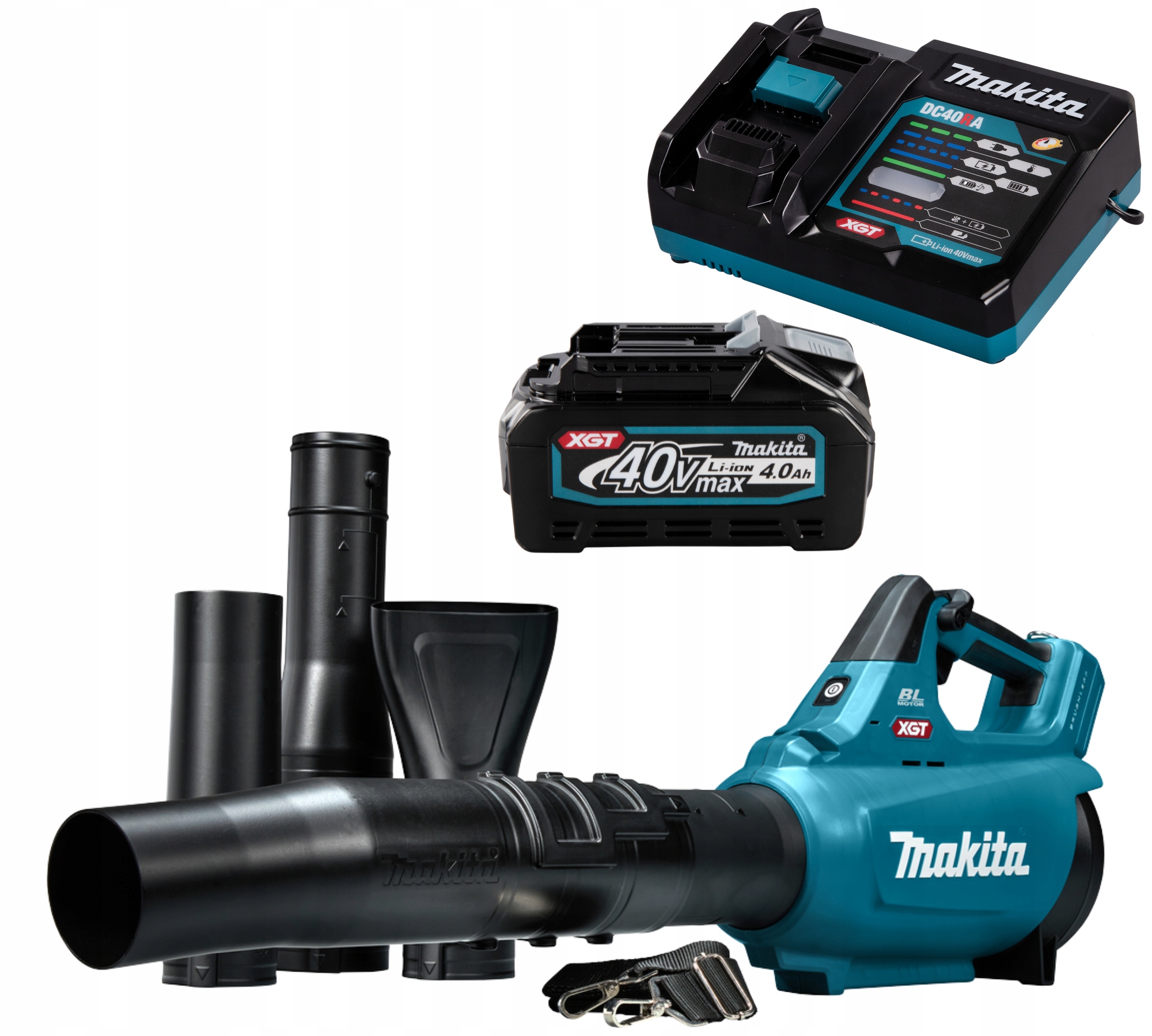 Dmuchawa akumulatorowa 40V Xgt UB001GM101 Makita zestaw ładowarka+BL4040