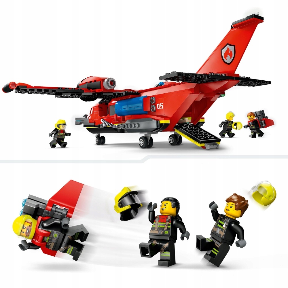 LEGO CITY 60413 STRAŻACKI SAMOLOT RATUNKOWY PREZENT Materiał plastik