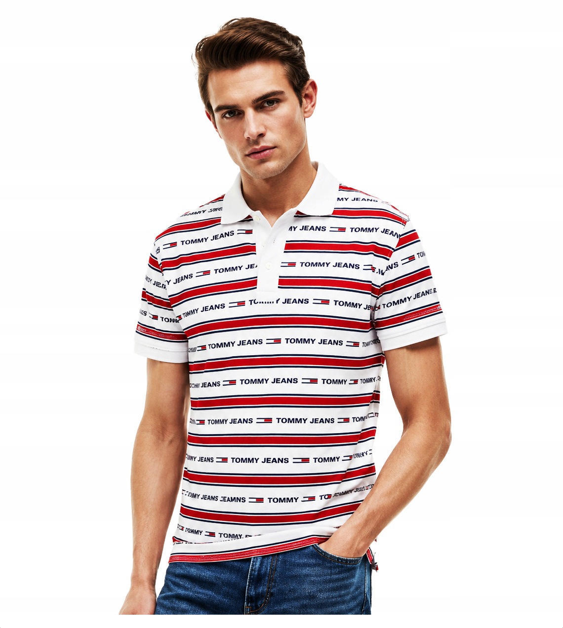 Tommy Hilfiger pánská polokošile Originál Bavlněná polovina Elegantní