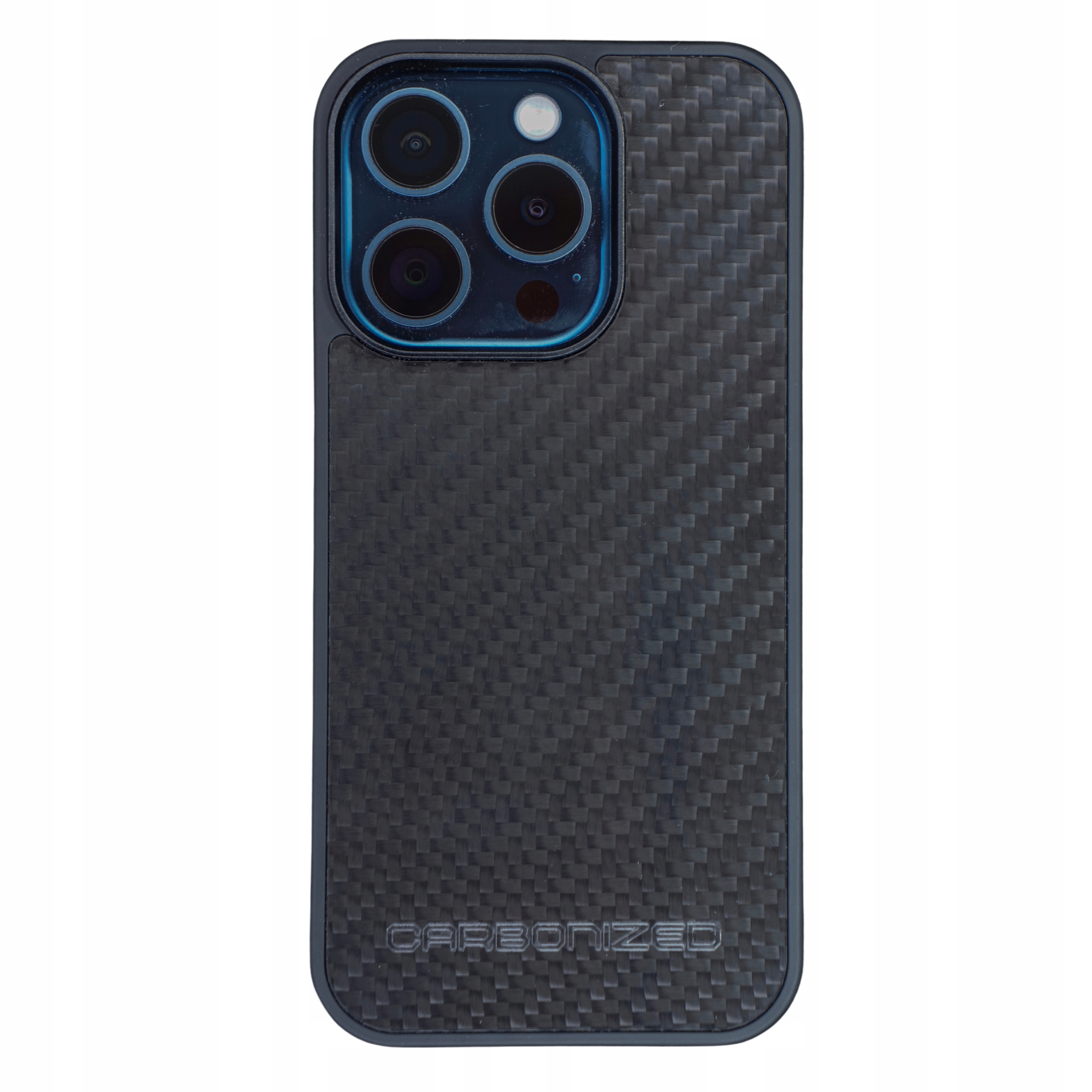 Pouzdro Kryt na telefon iPhone 15 Pro Karbon karbonové uhlíkové vlákno