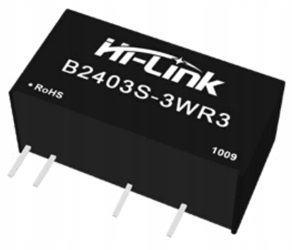 Przetwornica separująca Hlk Hi-Link DC/DC B2403S-3WR3 Vout 3,3V 909mA