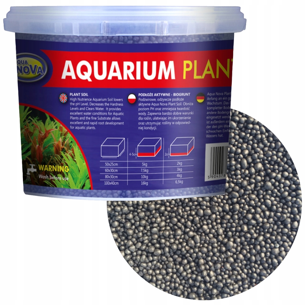 Aktivní Substrát Černý Pro Rostliny 4kg/3l Aqua Nova