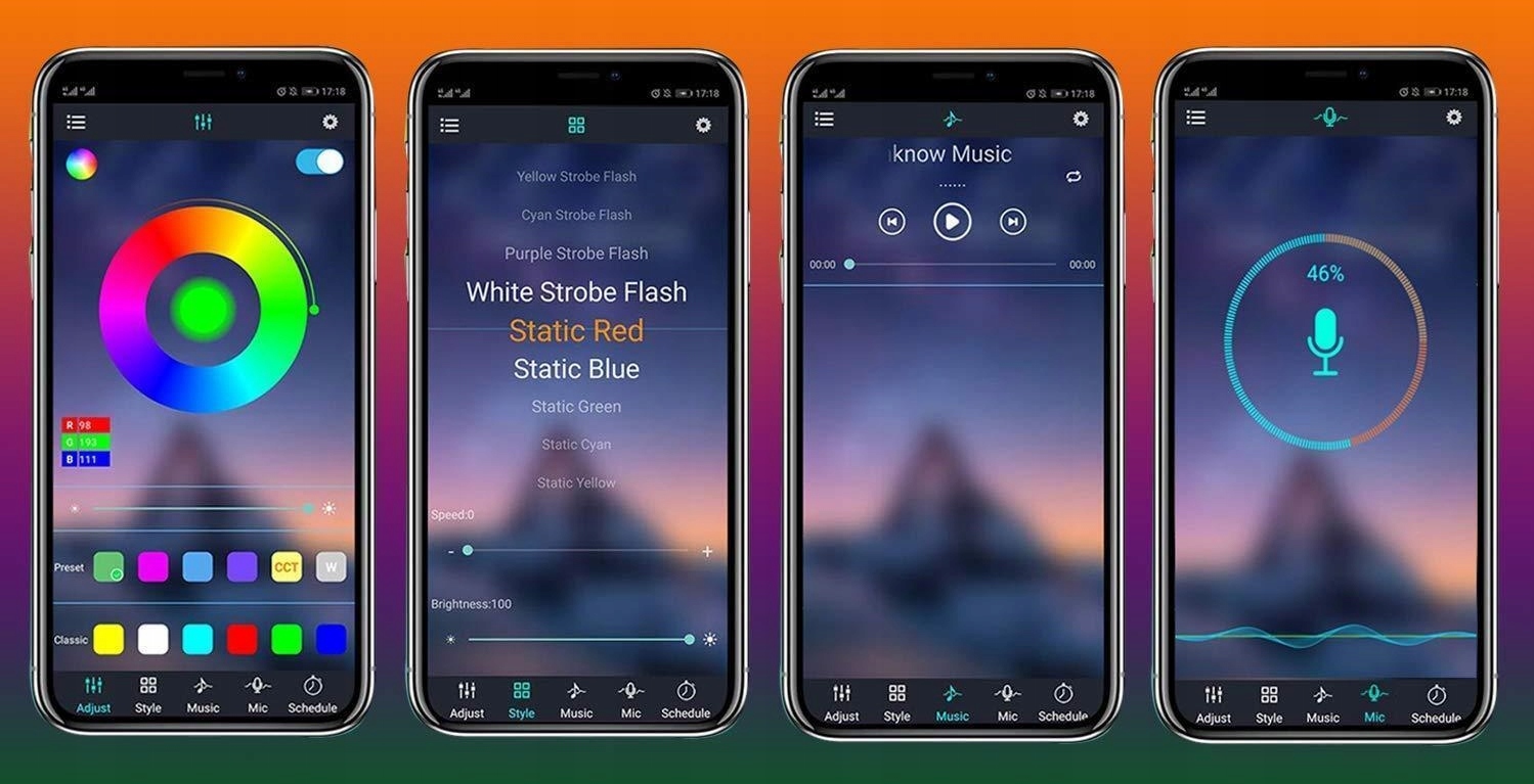 STEROWNIK KONTROLER TAŚMA LED RGB USB BLUETOOTH Typ sterownik