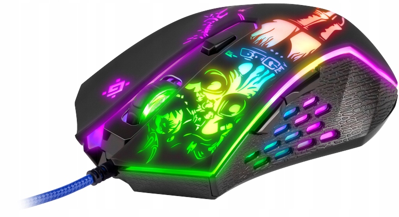 MYSZ MYSZKA GAMINGOWA KOMPUTEROWA DLA GRACZY RGB LED 3200 DPI DO PC LAPTOP Interfejs USB