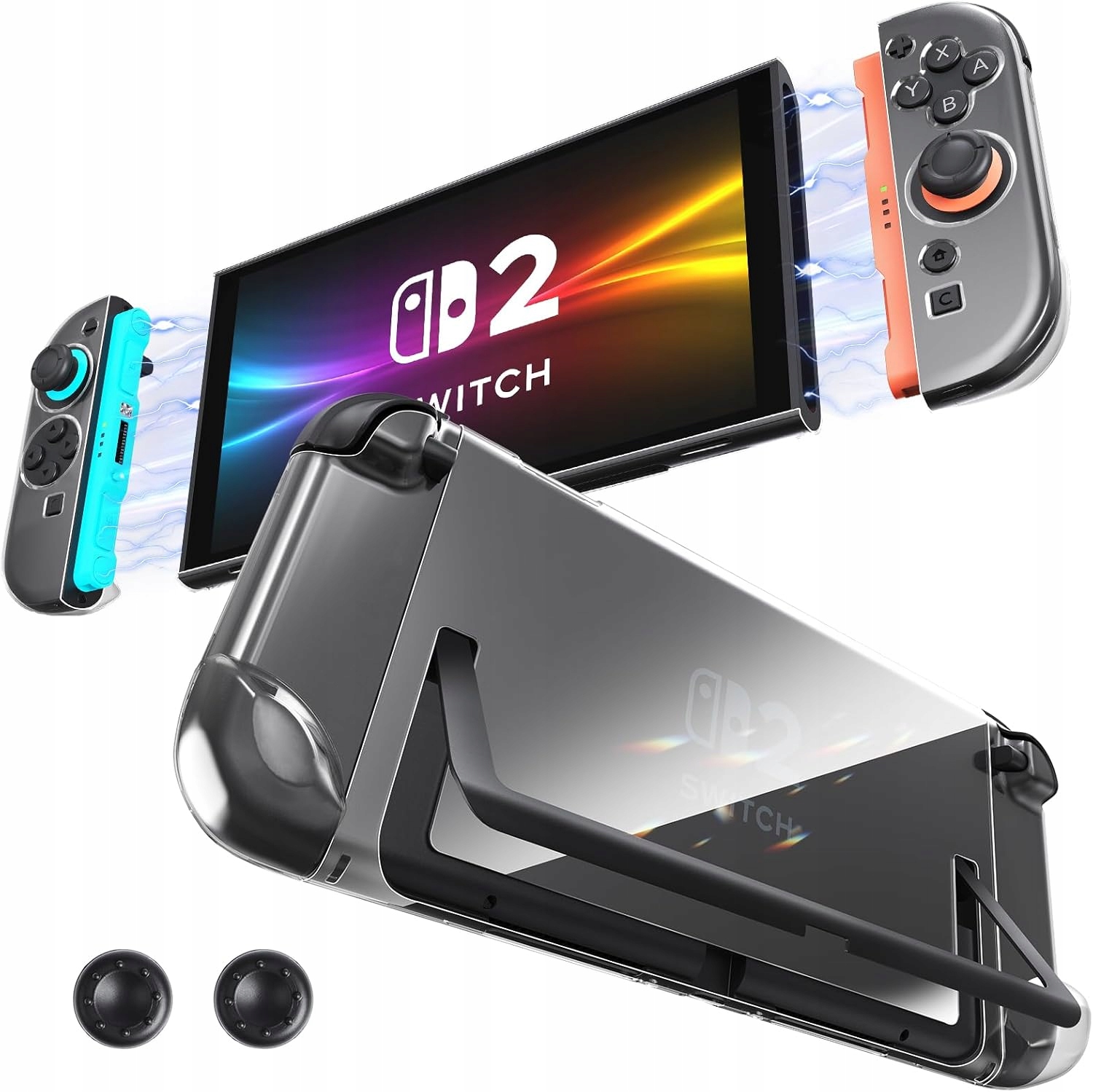 Etui Przezroczyste ochrona 360° dla Nintendo Switch 2 2025