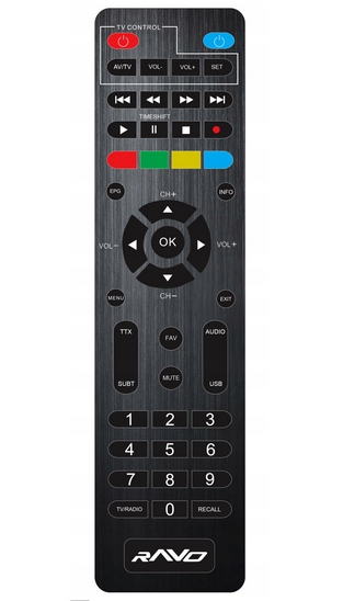 Pilot do tunera DVB-T2 RAVO HD203 HD204 HEVC