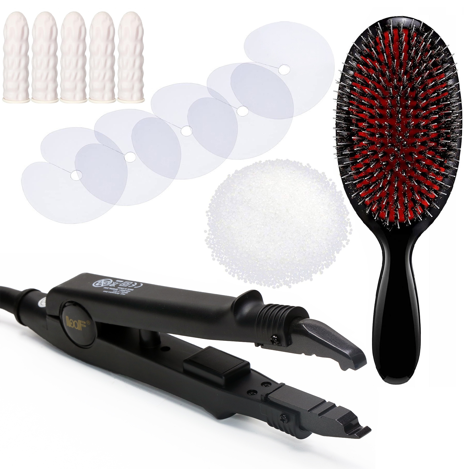 Zestaw Do Przedłużania Włosów Zgrzewarka Szczotka