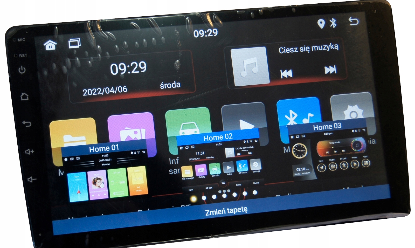 Radio 9 z Android 2/32GB RDS Mikrofon 4 rdzenie Radio informacja RDS pasmo FM