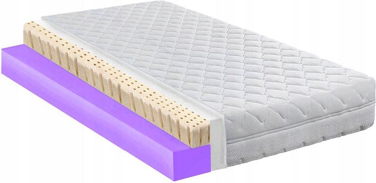 Hypoalergénny matrac 140 x 200 s latexom 23 cm odolný voči olupovaniu H3