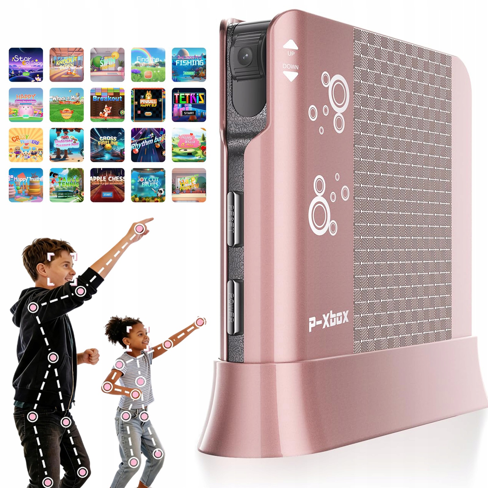 Bezprzewodowa Konsola Dla Dzieci Gry Ruchowe Retro Hdmi 2 Pady